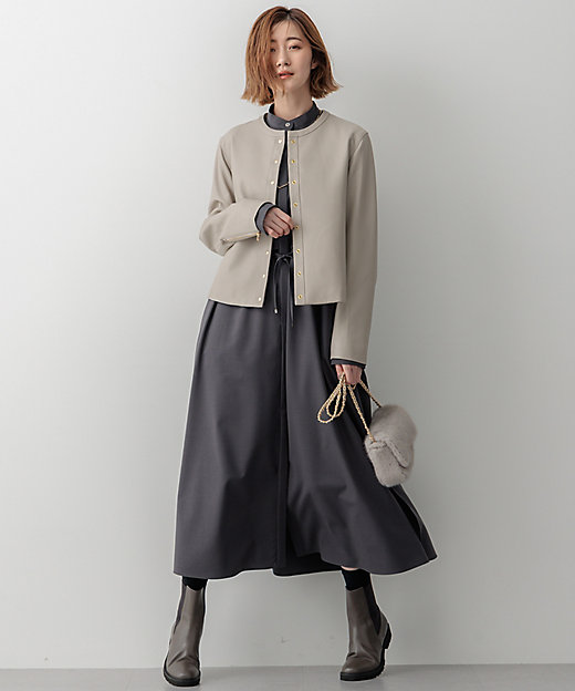 ラムレザー ノーカラージャケット（JKWWCW0315） | 23区 L