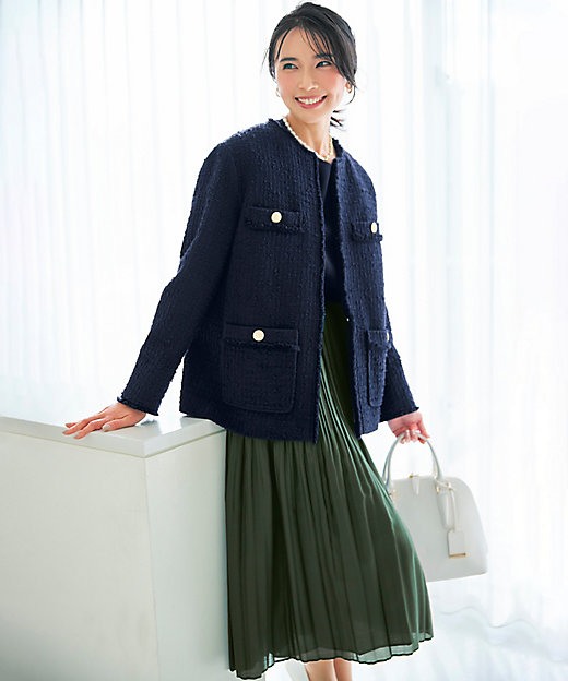 スラブファンシーツイード ジャケット（JKWWSS0013） | 23区