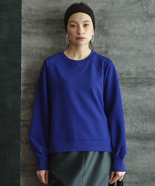 洗える】ジョーゼットジャージー ドルマンスリーブプルオーバー