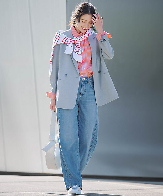 洗える】Armor－lux スムース パネルボーダー カットソー