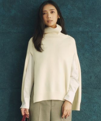 洗える】ニット ポンチョ（KRWOSW0462） | 23区 (Women