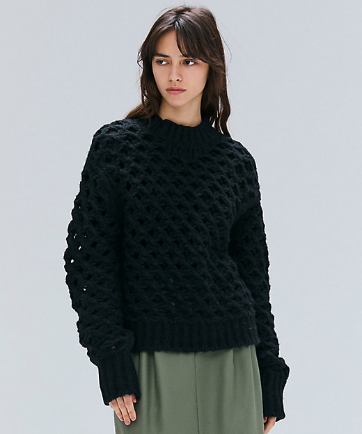 KOKOMO ／ ウールアルパカメッシュニット（KRCWGW0403