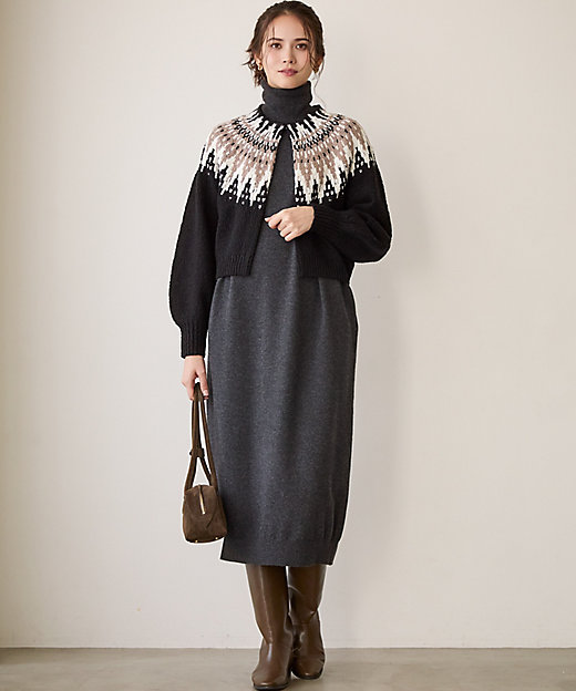 SLOW／一部店舗限定】ジャカード カーディガン