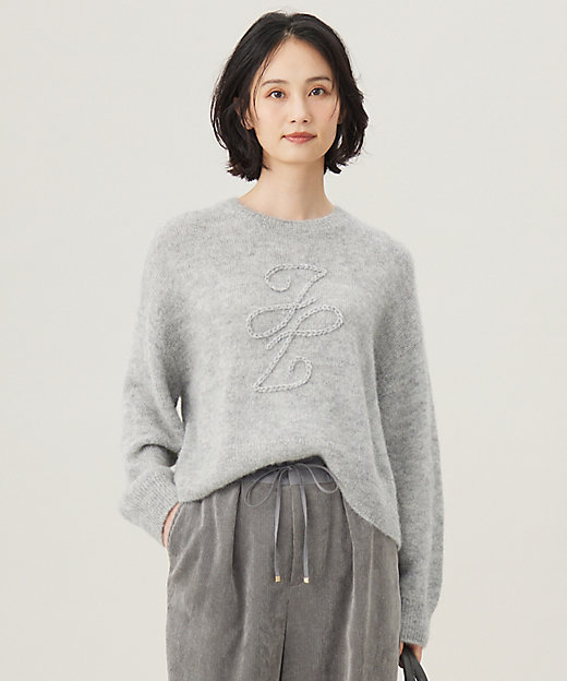 THE SHISHIKUI アルパカ85ニット L GRAY THE SHISHIKUI アルパカ85