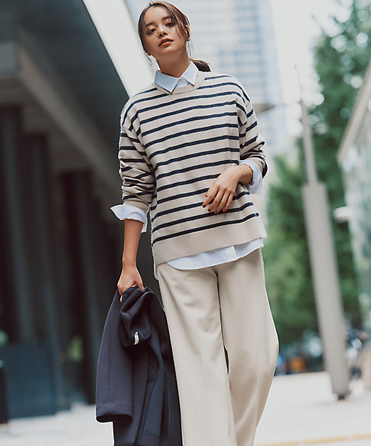 見上愛さん着用／Oggi・STORY掲載】ピュアカシミヤ クルー