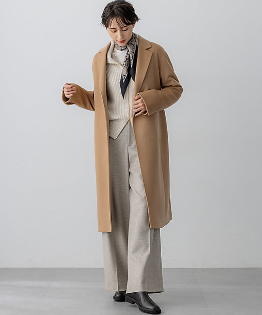 洗える】スパンコールバルキー ダブルジップ ニットブルゾン