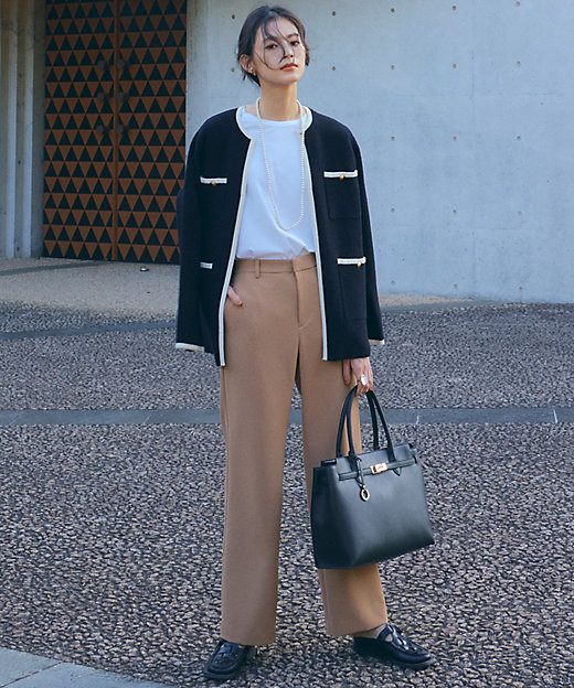 ミニブークレ ニットジャケット（KRWOSA0362） | 23区