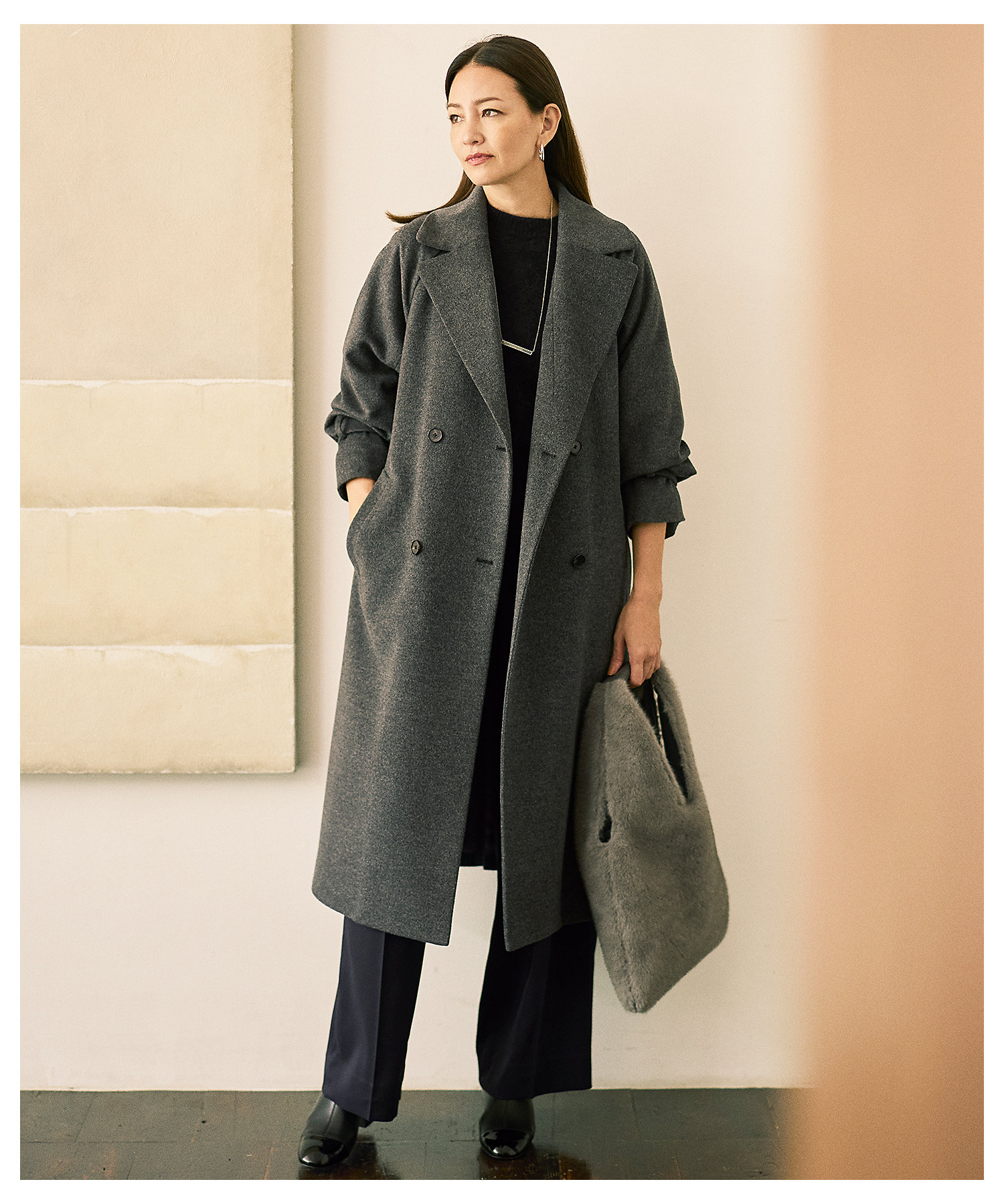 SHIHOさん着用】ヘアリーフォックスプルオーバー ニット