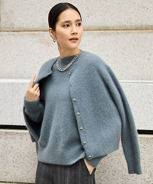 SHIHOさん着用】ヘアリーフォックス カーディガン