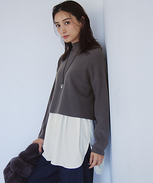 洗える】レイヤードコンビ ニット（KRWWCW0461） | 23区 L