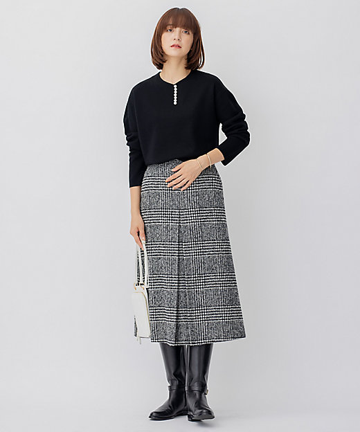 ウールブレンド ラインパール プルオーバー（KRWWNZ0651