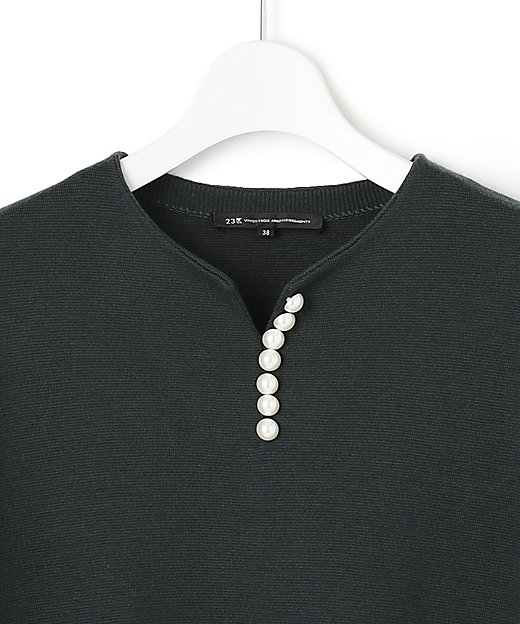 ウールブレンド ラインパール プルオーバー（KRWWNZ0651