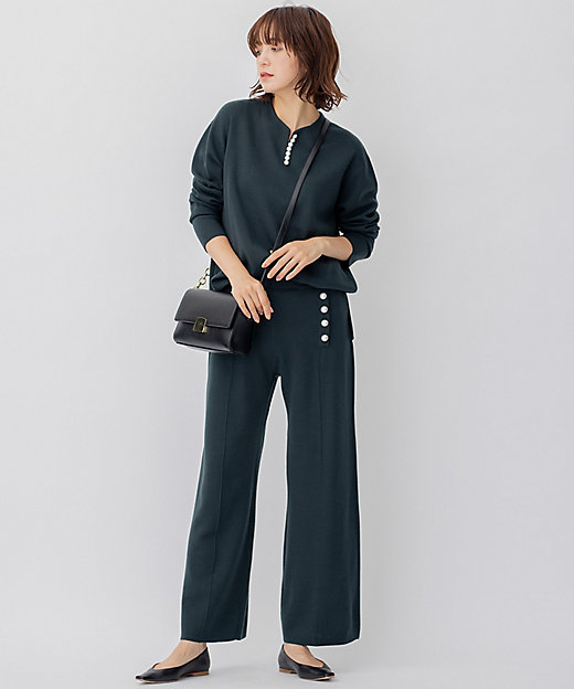 ウールブレンド ラインパール プルオーバー（KRWWNZ0651