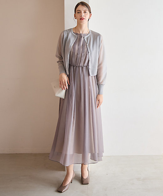 APPLAUDIR】グロッシーオーガンザ ドレス