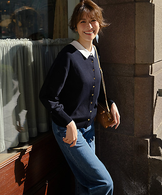 美品】ETRO 23年製 ワイドデニムパンツ 25inch ロゴ刺繍 革パッチ 美品