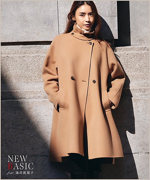 滝沢眞規子さん着用】ウールリバー コート（SCWOSW0508