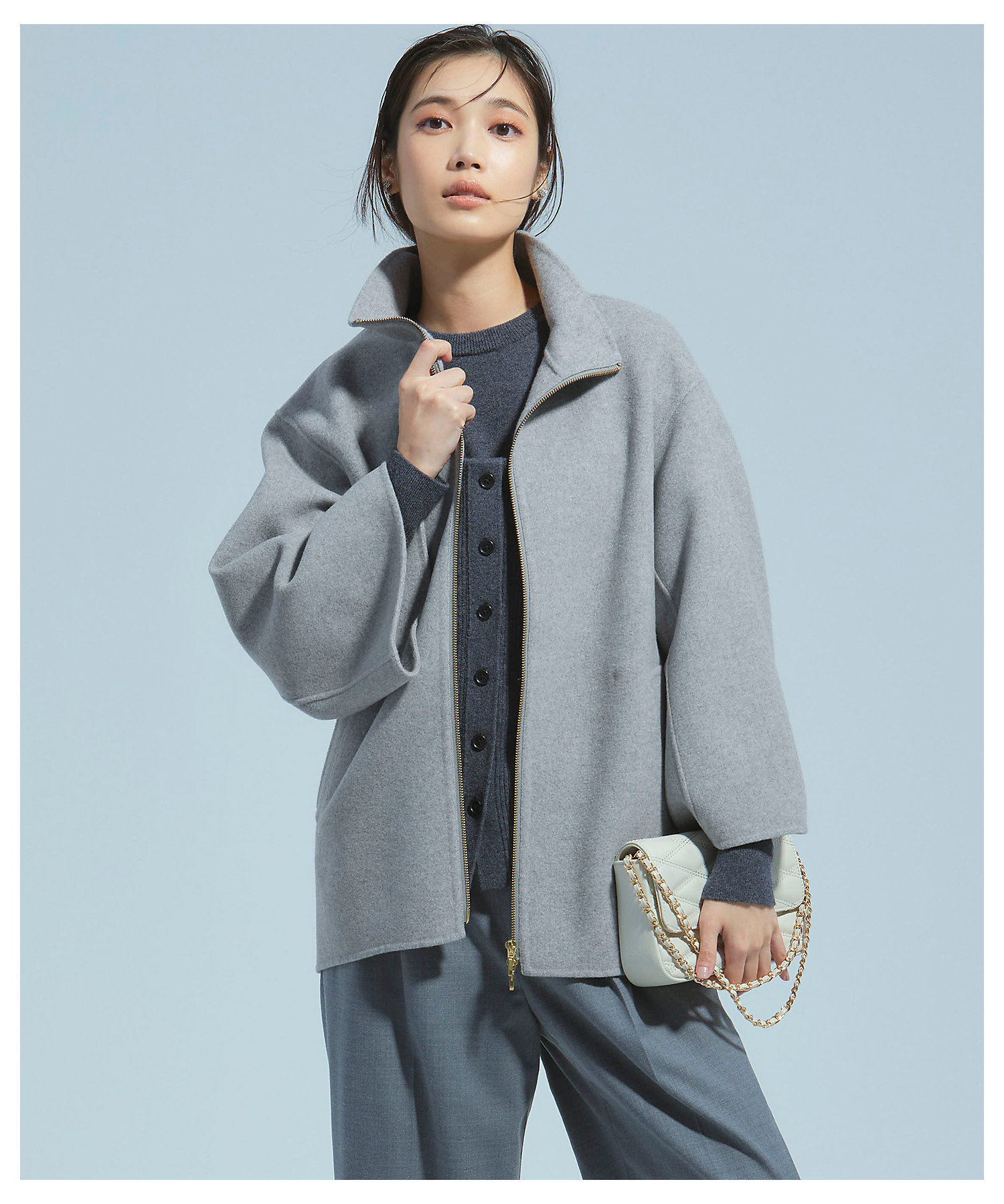 ウールリバー スタンドカラーコート（SCWSCW0407） | 23区 S