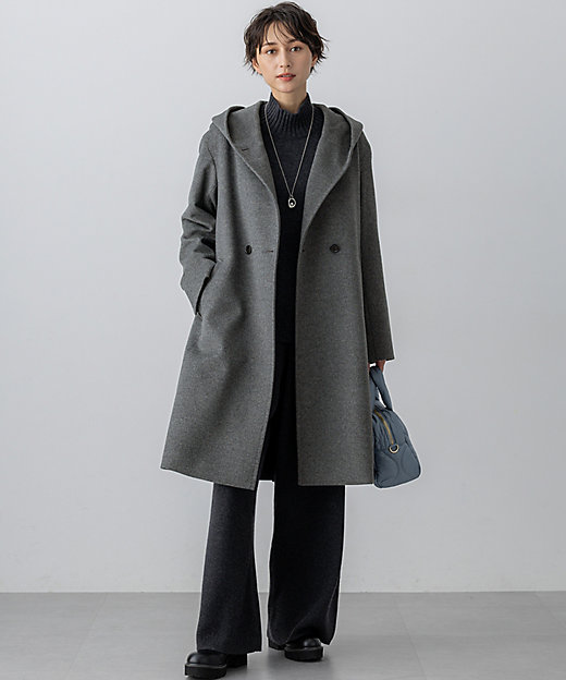 ウールカシミヤビーバー フーデット コート（SCWSGW0853