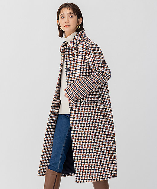 CLASSY．1月号掲載】ループヤーン チェック ツイード ロング