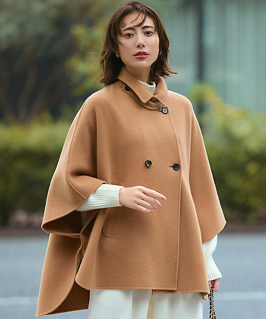 チャミ様専用MAX&Co. アウトレット ベージュ ポンチョ リバーシブル