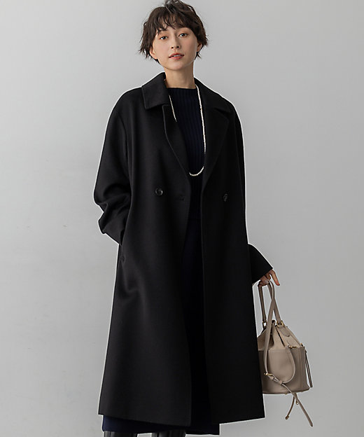 COLOMBOカシミヤビーバー ダブルフロント チェスターコート