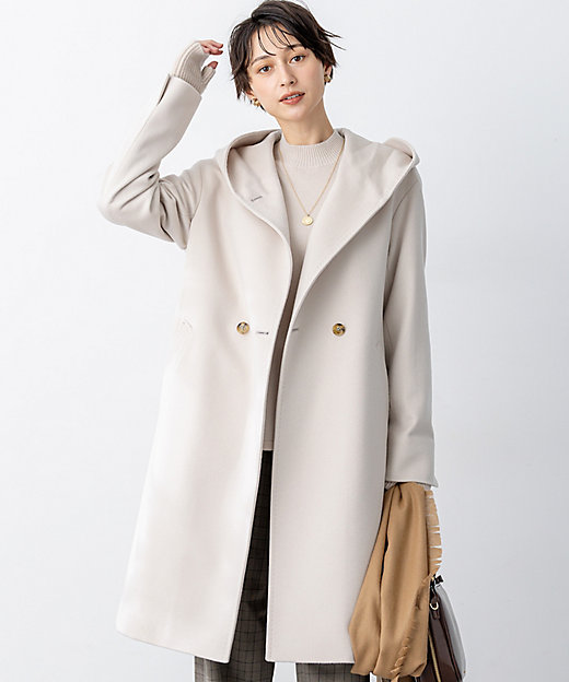 ウールカシミヤビーバー フーデット コート（SCWWGW0853