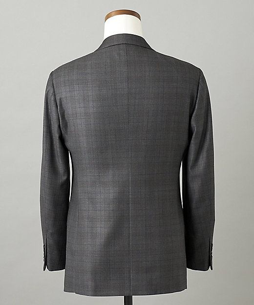 Loro Piana Fabric】365 通年スーツ（グレーー×格子