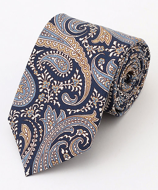 イタリア生地・日本製】ビッグペイズリー ネクタイ