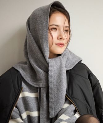 SLOW／一部店舗限定】ソフトウール ニット ストール