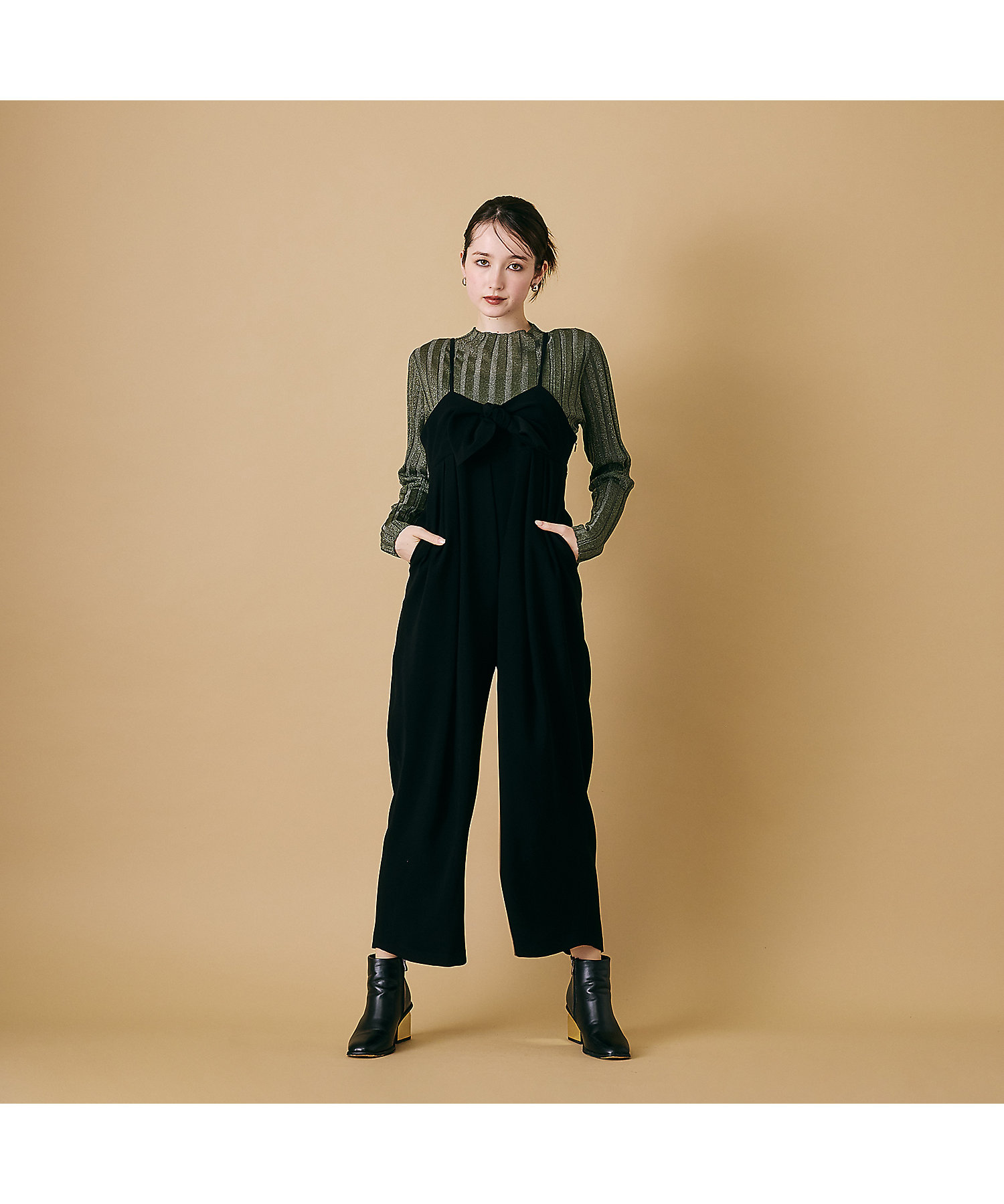 胸元リボンサロペット（83055504） | Rose Tiara (Women