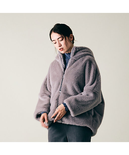 ビッグファージャケット（83106408） | Rose Tiara (Women