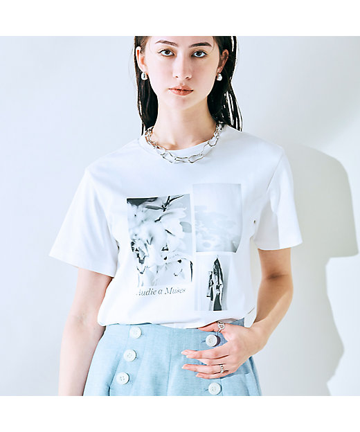 フォトプリントTシャツ（83123502） | Rose Tiara (Women