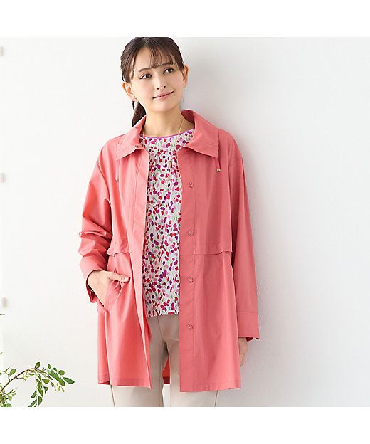 ステンカラーストレッチコート（12102611） | LOBJIE (Women