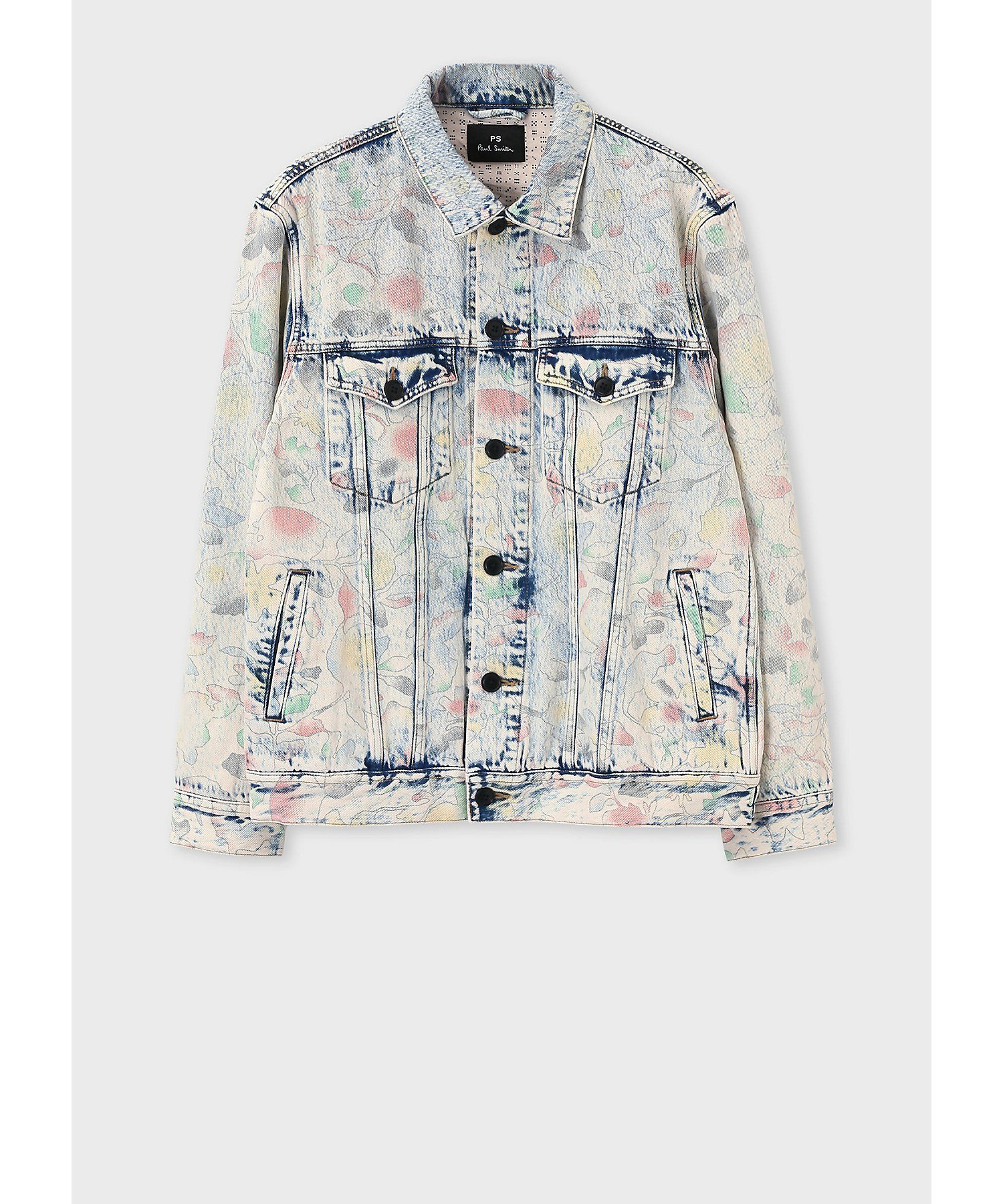 Bleach Denim Floral” デニムジャケット