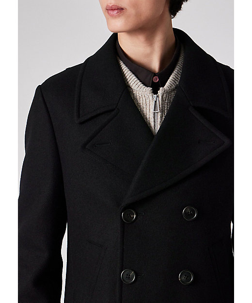 ブラッシュドメルトンツイル ピーコート（252114597T