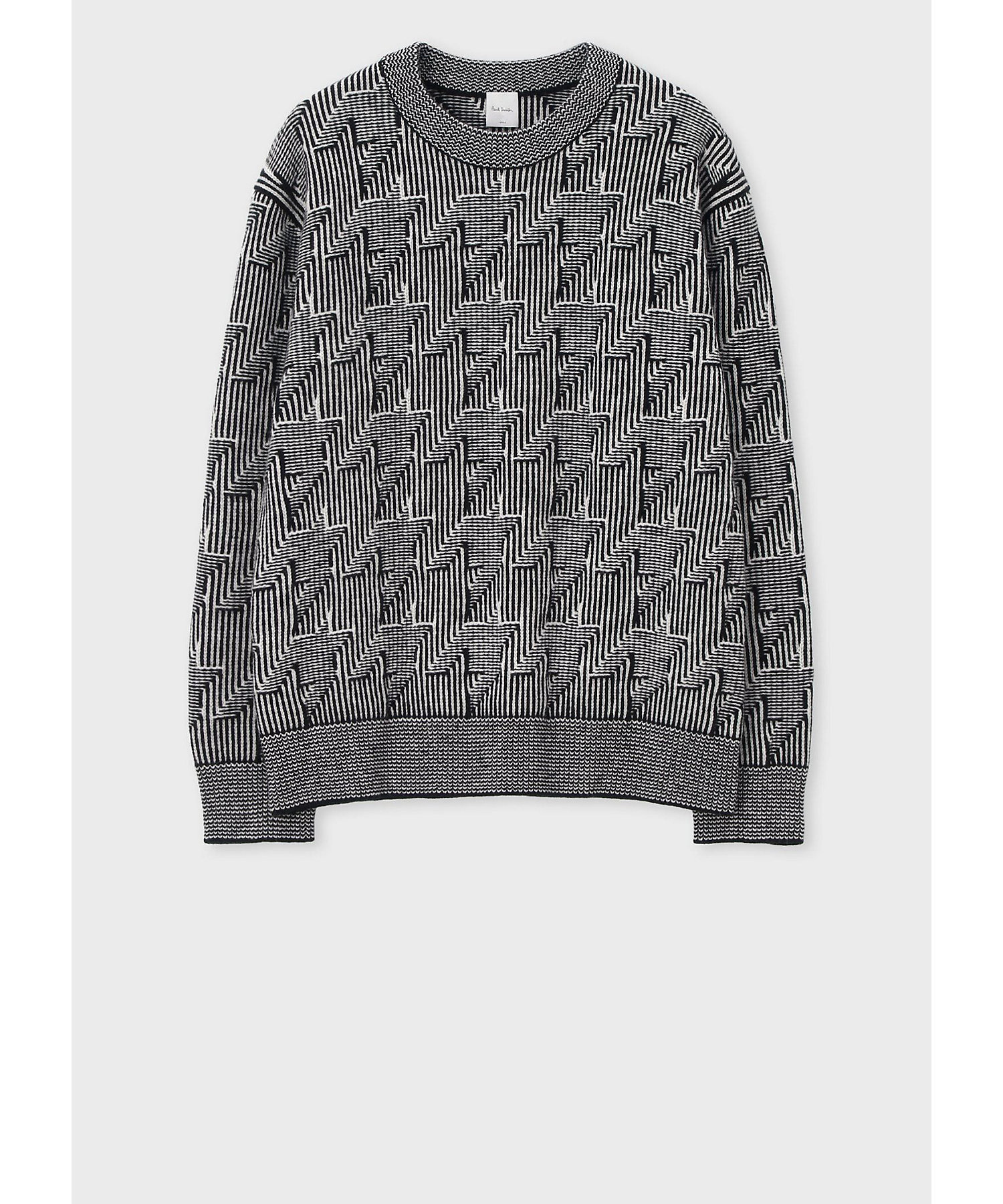 ビッグハウンドトゥース クルーネックニット（253410557Z