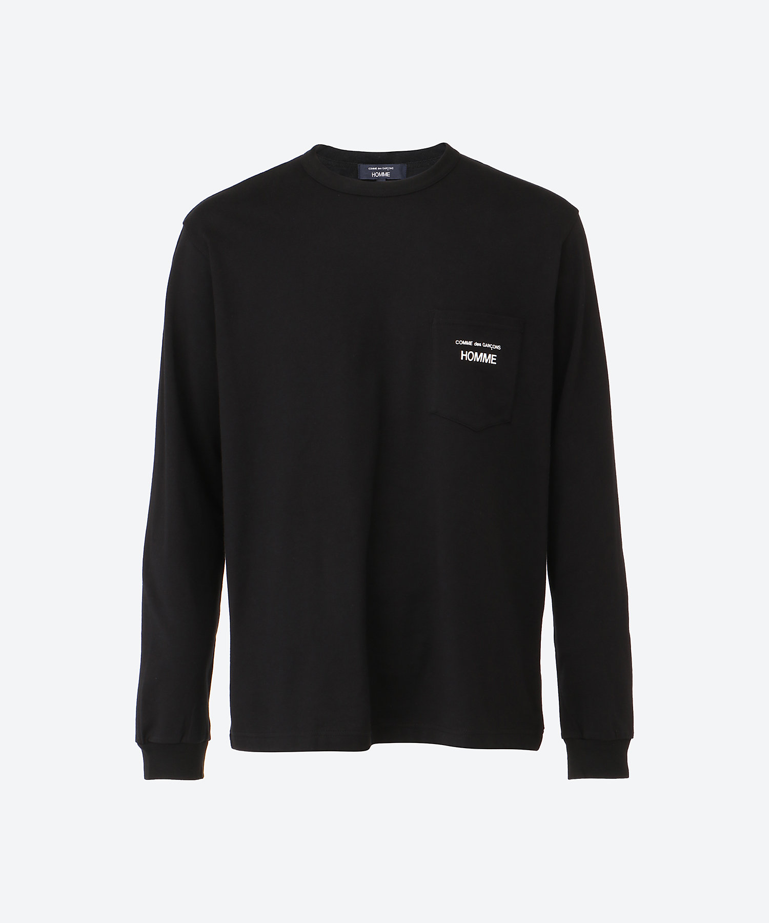 COMME des GARCONS HOMME”ロゴプリント 綿天竺