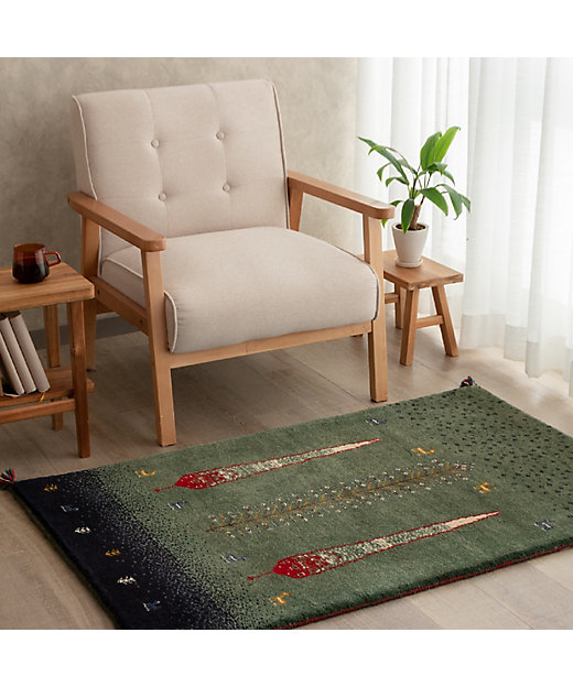 ペルシャ絨毯 ギャッベ 玄関サイズ 手織り イラン(24) ☆ペルシャ絨毯