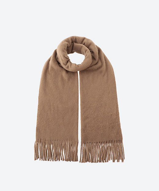 ベビーキャメル オーバーダイシャギーストール | ASAUCE MELER (Women