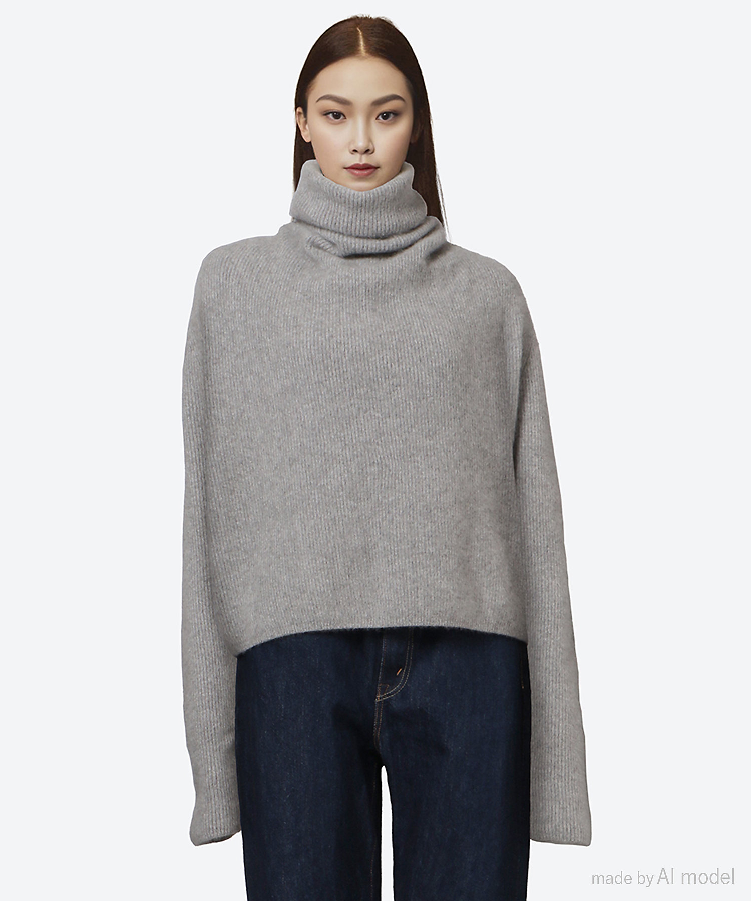 セーター CASHMERE FOX UNIQUE TURTLE BN