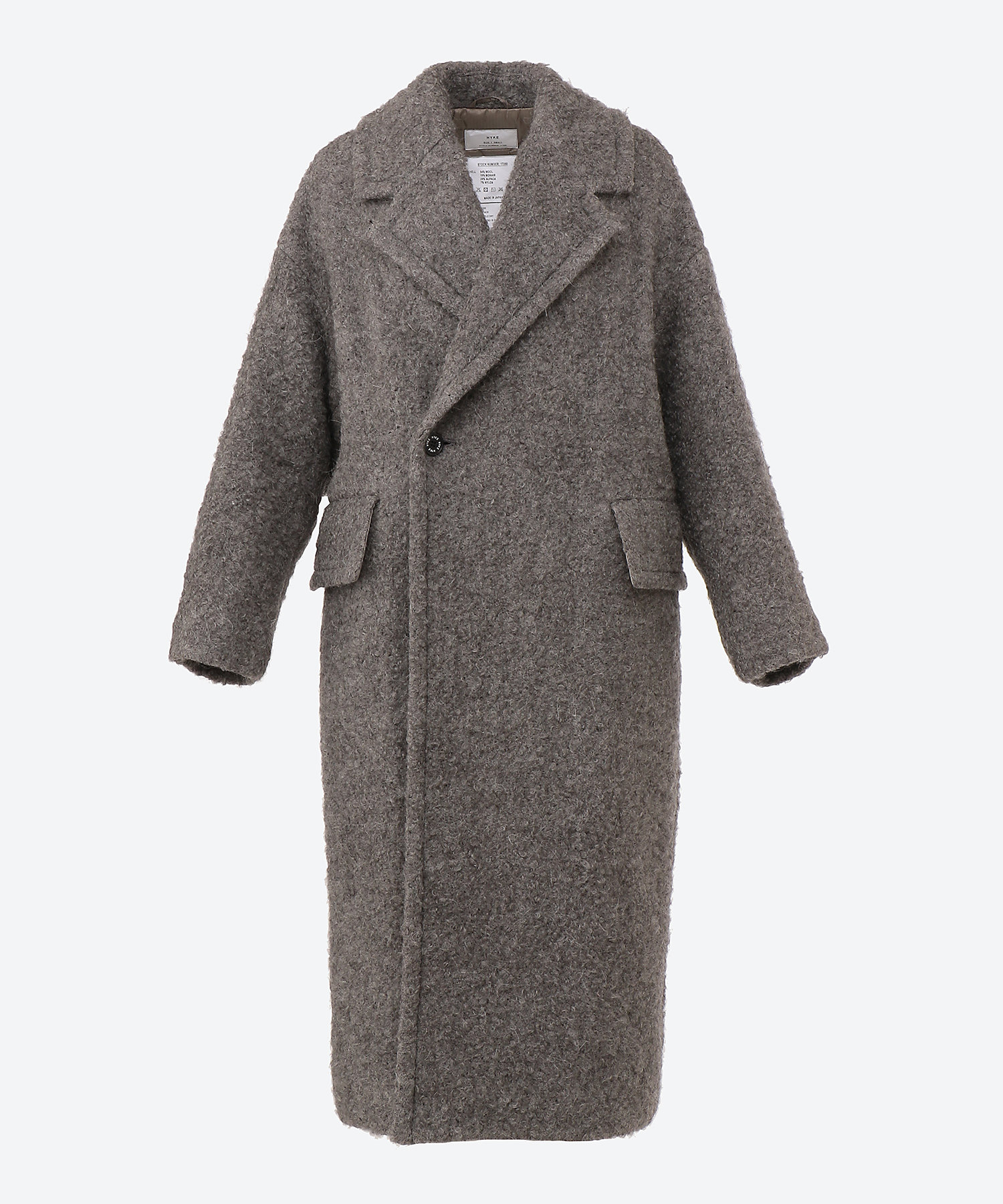 ASTRAKHAN DOUBLE―BREASTED COAT | HYKE