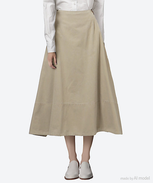 スカート MI―MOLLET FLARE SK BACK SATIN