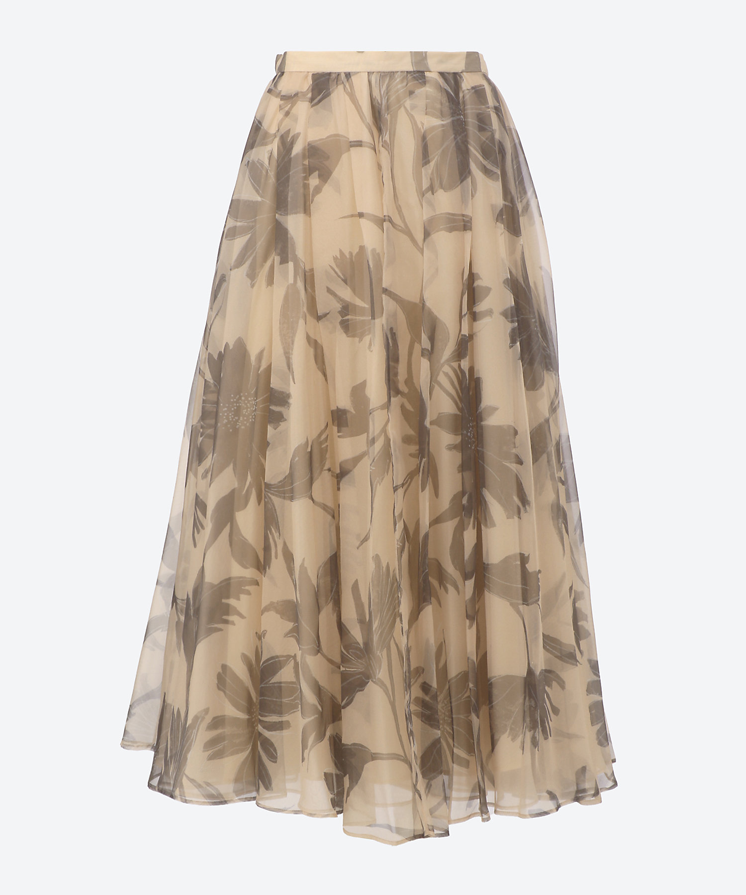 シックフラワーオーガンジー スカート 4210500145 | ebure