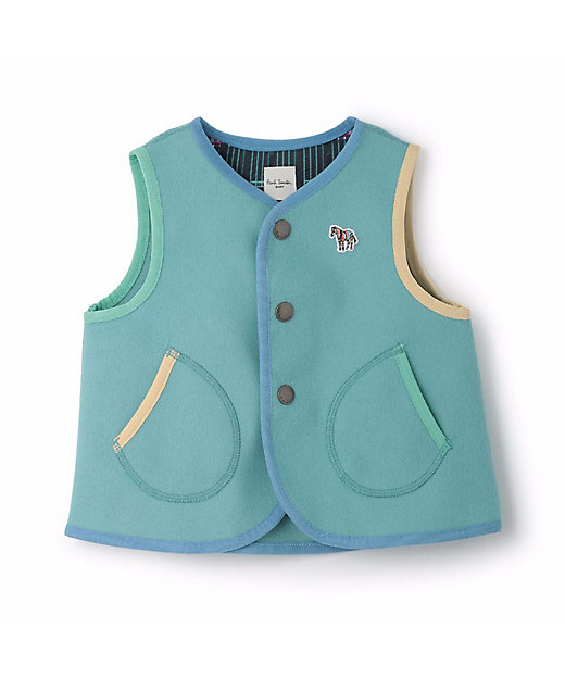 配色パイピング新生児ベスト 4053513 | Paul Smith Junior