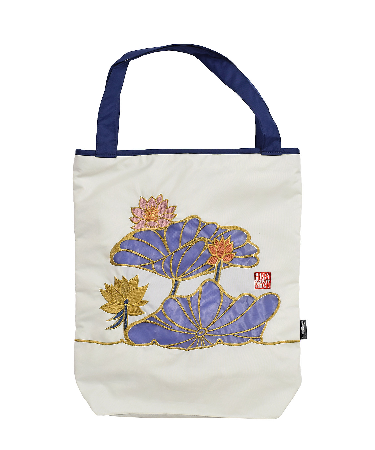 ☆【産直】Ki－yan キーヤンカットワーク刺繍 トートバッグ 蓮花