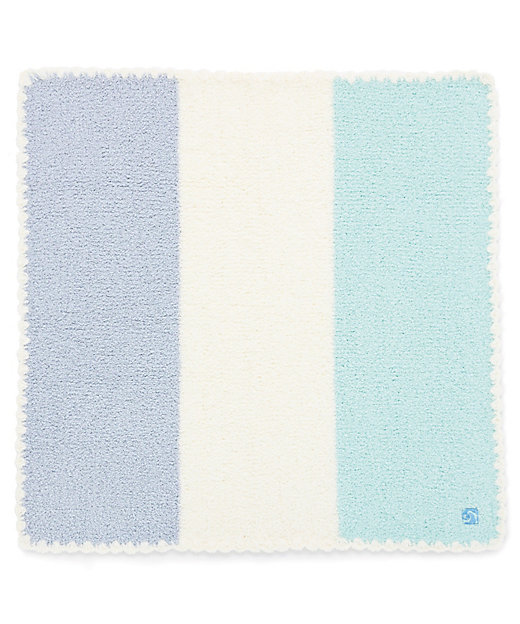 ベビーブランケットマルチストライプ ブルー／クリーム