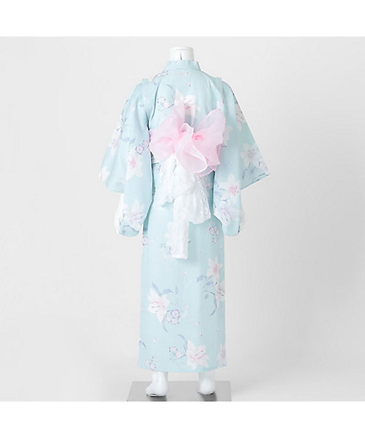 百合柄 浴衣 | mezzo piano (Baby&Kids)/メゾ ピアノ | 三越伊勢丹