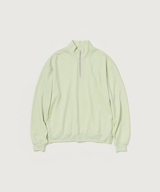 スウェット LIGHT WOOL SWEAT HALF ZIP P／O