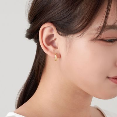 ゴールド フープ ピアス AGVA1594 YG | Vendome Aoyama