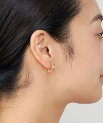 K18YGフープ イヤリング AGVE1607 YG | Vendome Aoyama